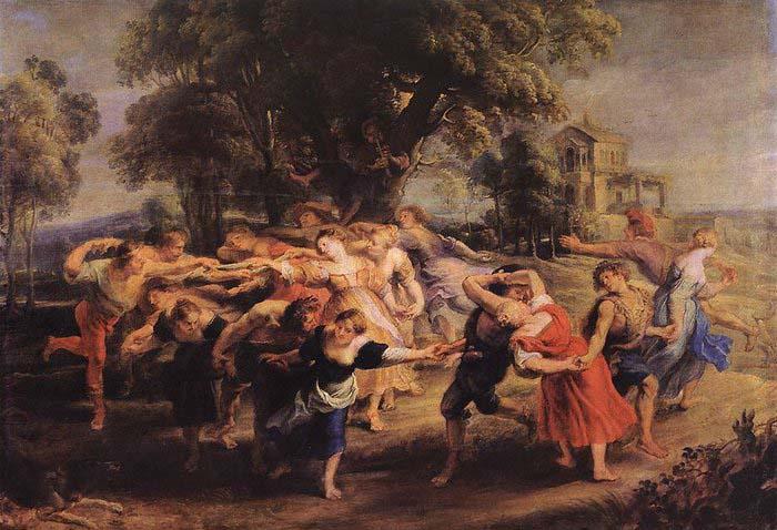 RUBENS, Pieter Pauwel Dance of the Peasants oil painting picture